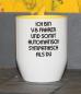 Preview: Weiße Tasse mit Spruch  "ICH BIN V8 FAHRER UNS SOMIT SYMPATISCHER ALS DU"